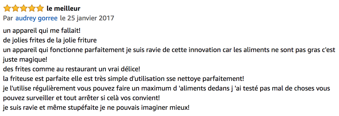 commentaire seb actifry
